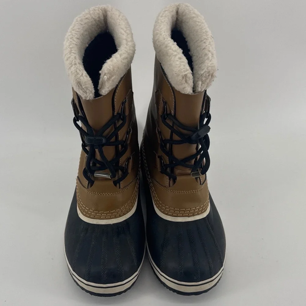 Sorel 1964 Pac 2 Women 6 Brown Black Waterproof Faux Fur Snow Winter Boots